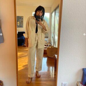 IJJI Denim Work Pants - Natural